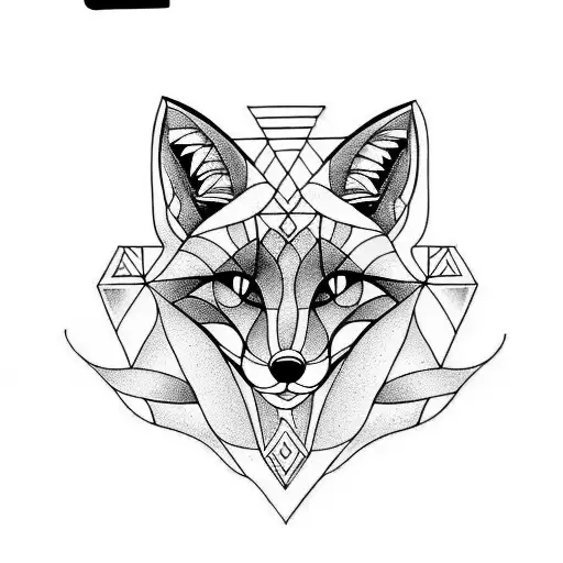 fox 9 tails tattoo design idea