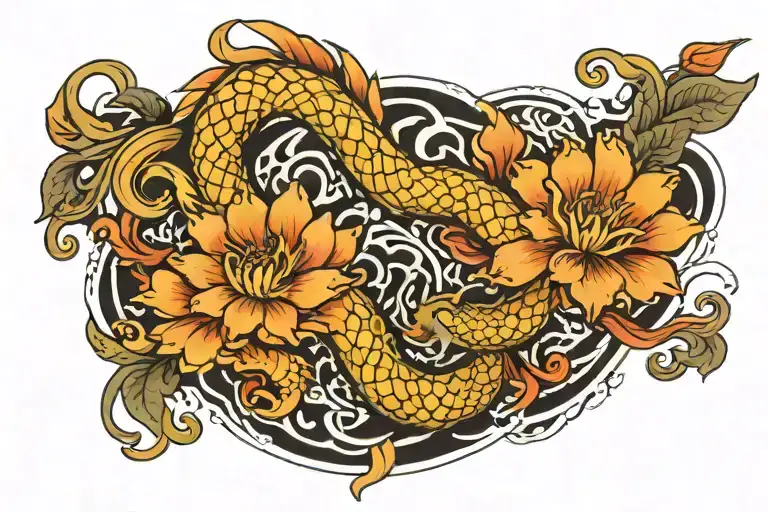 I want a 10cm thick band tattoo on my forearm that has some sort of an interesting pattern that has two openings one sid tattoo design idea