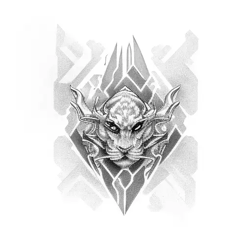 rich risk tattoo design idea