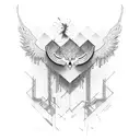 the words rich risk tattoo design idea