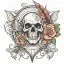 threads  and needles   tattoo design idea
