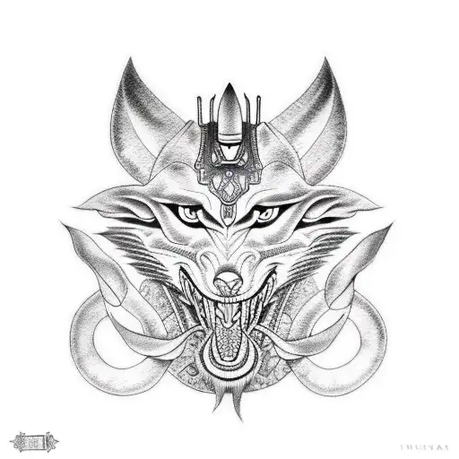 Anubis tattoo design idea