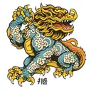 foo dog  tattoo design idea