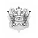 King's Crown and Queen's crown tattoo design idea