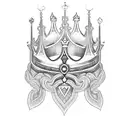 King's Crown and Queen's crown tattoo design idea