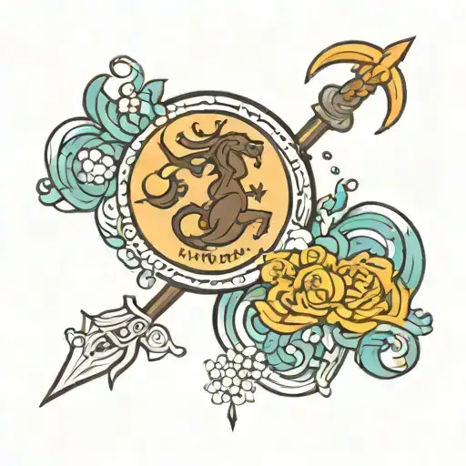 Aquarius , Sagittarius, Gemini tattoo design idea