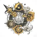 Aquarius , Sagittarius, Gemini constellation tattoo design idea