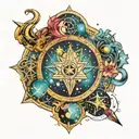 Aquarius , Sagittarius, Gemini constellation tattoo design idea