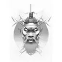 Yasuke tattoo design idea