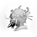 Yasuke tattoo design idea