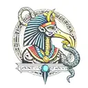 egypt god thoth tattoo design idea
