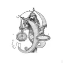  libra scales  tattoo design idea