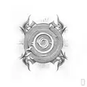 Tai Chi symbol with a ninja twist tattoo design idea