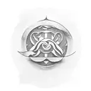Tai Chi symbol with a ninja twist tattoo design idea