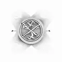 Tai Chi symbol with a ninja twist tattoo design idea