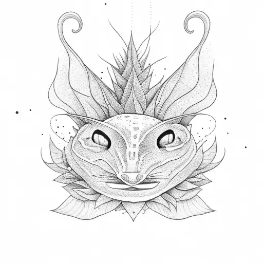 catfish marijuana tattoo design idea