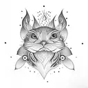 catfish marijuana tattoo design idea