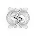 The name Martha with infinity symbol  tattoo design idea