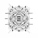 The name Martha with infinity symbol  tattoo design idea