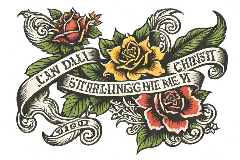 I can do all things through Christ who strengthens me tattoo design idea
