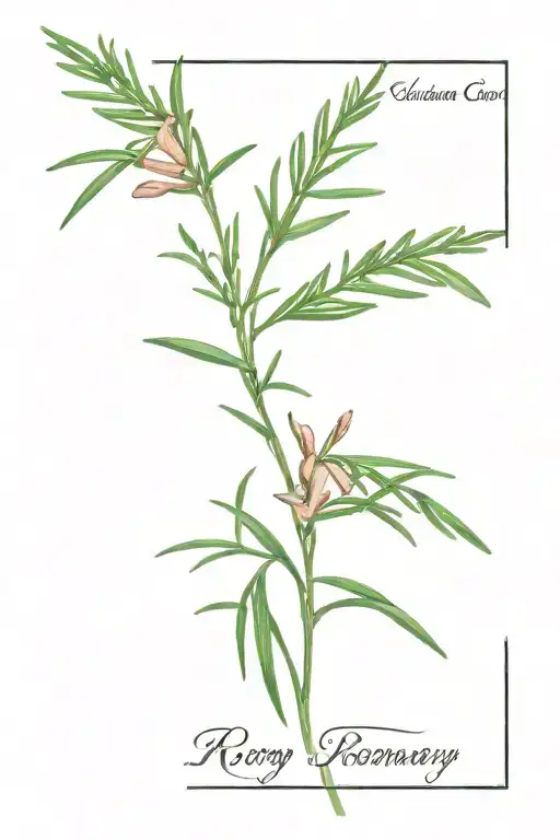 rosemary  tattoo design idea