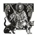 Saint Lazarus and his dogs tattoo design idea