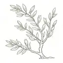 Olive tree tattoo design idea