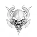 xenomorph tattoo design idea