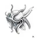 xenomorph tattoo design idea