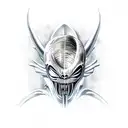 xenomorph tattoo design idea