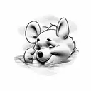 winnie the pooh tattoo design idea