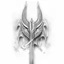 anduril sword LOTR tattoo design idea