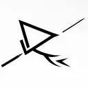arrow with a writing that crosses horizontally a scar of 3 cm that meets the ribs.  tattoo design idea