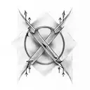 arrow with a writing that crosses horizontally a scar of 3 cm that meets the ribs.  tattoo design idea