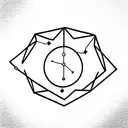 libra constellation and capricorn constellation tattoo design idea