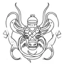 create tattoo ideas to honor my mom using a capricorn and scorpio tattoo design idea