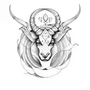 create tattoo ideas to honor my mom using a capricorn and scorpio tattoo design idea