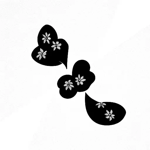 philippine flag with flowers tattoo design idea