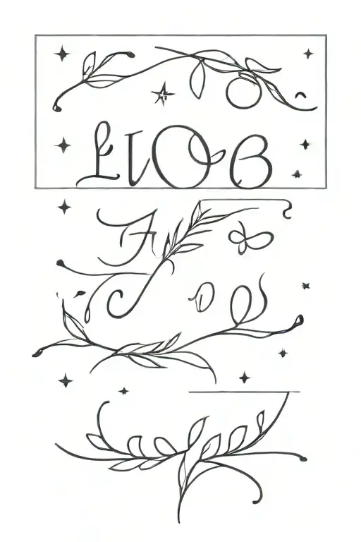 words small cute dainty  tattoo design idea
