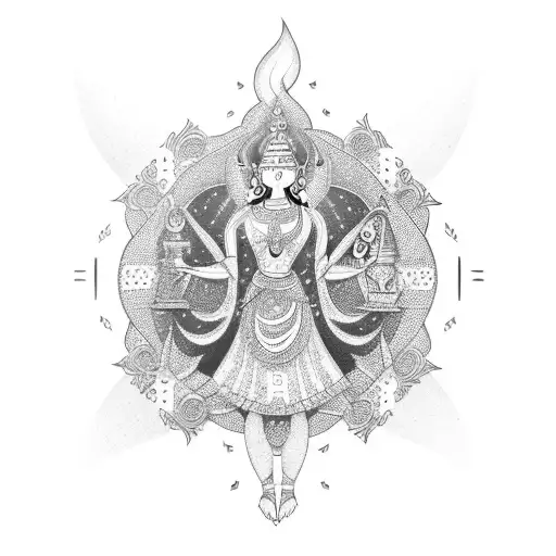 Dhan-Laxmi tattoo design idea