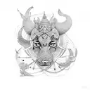 Dhan-Laxmi tattoo design idea