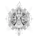 Dhan-Laxmi tattoo design idea