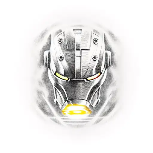 brazo ironman con martillo de thor tattoo design idea