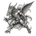 a mythological model symbolizing ambition and power tattoo design idea