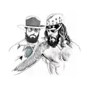 Macho man randy savage dropping elbow tattoo design idea