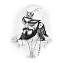 Macho man randy savage dropping elbow tattoo design idea