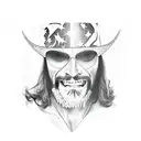 Macho man randy savage dropping elbow tattoo design idea