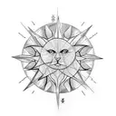 Remember, behind the clouds, the sun still shines tattoo design idea