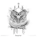 The Blood of the Covenant is thicker than the Water of the Womb tattoo design idea