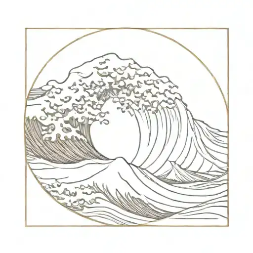 the great wave of kanagawa tattoo design idea